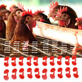 1000Set 6cm Chicken Blinders with Holes Plastic Anti Pecking Chicken Eye Glasses Goggles Accessory - Extra Image