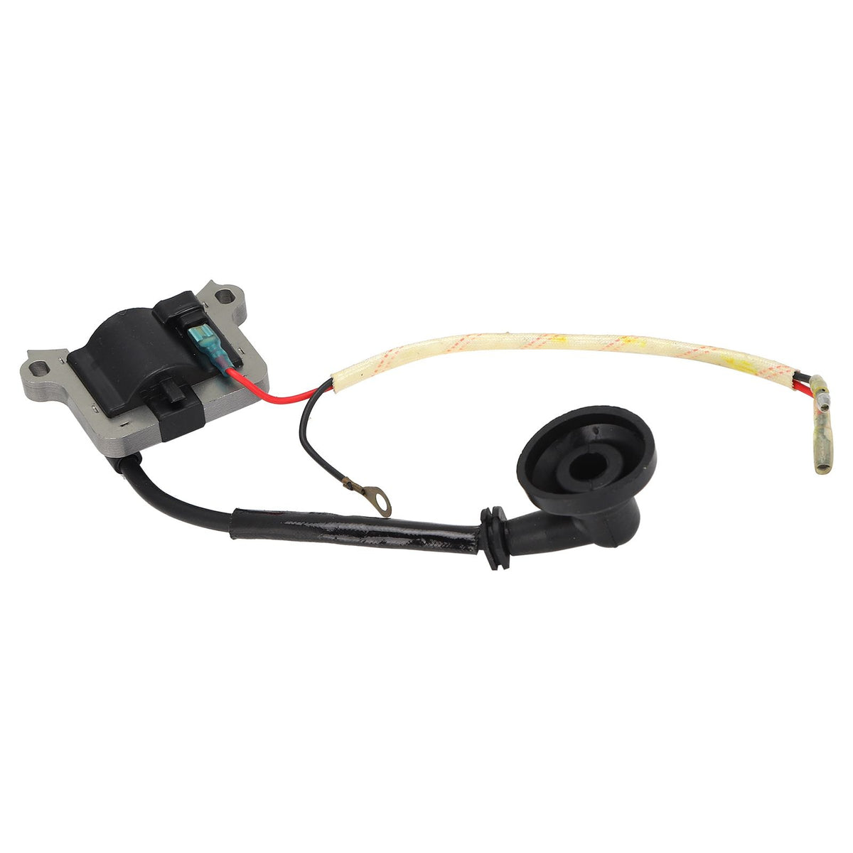 Lawn Mower Ignition Coil Plastic Case Manganese Steel Silicone Ignition Coil Fit for 43CC 52CC CG430 CG520