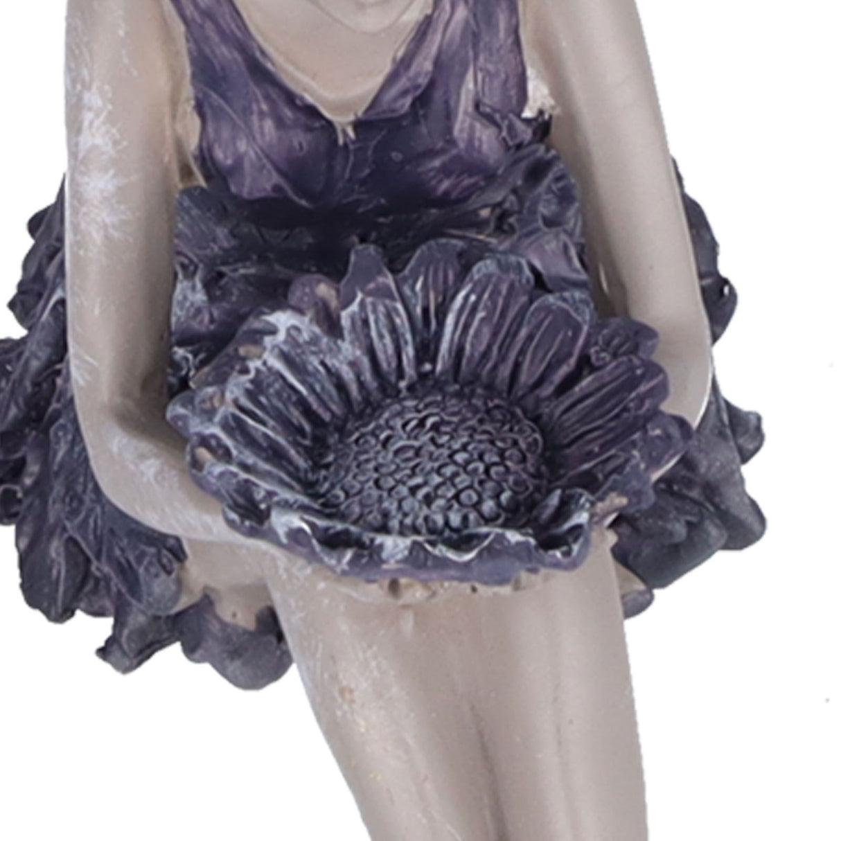 Sitting Fairy Statue Decorative Sunflower Fairy Ornament for Gardening Outdoor Home