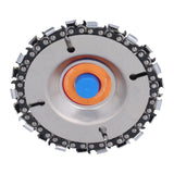 Wood Carving Disc Saw Disc Grinding Wheel Woodworking Shaping and Cutting Disk for 4in 22 Teeth Angle Grinder - Side View