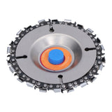 Wood Carving Disc Saw Disc Grinding Wheel Woodworking Shaping and Cutting Disk for 4in 22 Teeth Angle Grinder - Low Angle