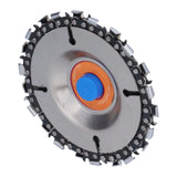 Wood Carving Disc Saw Disc Grinding Wheel Woodworking Shaping and Cutting Disk for 4in 22 Teeth Angle Grinder - Extra Image