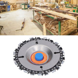 Wood Carving Disc Saw Disc Grinding Wheel Woodworking Shaping and Cutting Disk for 4in 22 Teeth Angle Grinder - Extra Image