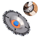 Wood Carving Disc Saw Disc Grinding Wheel Woodworking Shaping and Cutting Disk for 4in 22 Teeth Angle Grinder - Extra Image