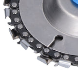 Wood Carving Disc Saw Disc Grinding Wheel Woodworking Shaping and Cutting Disk for 4in 22 Teeth Angle Grinder - Extra Image