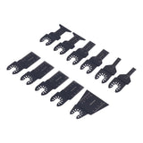 11PCS Oscillating Multitool Blade Quick Release Universal Saw Blade Woodworking Blade Oscillating Tool Blade - Close-Up Angle