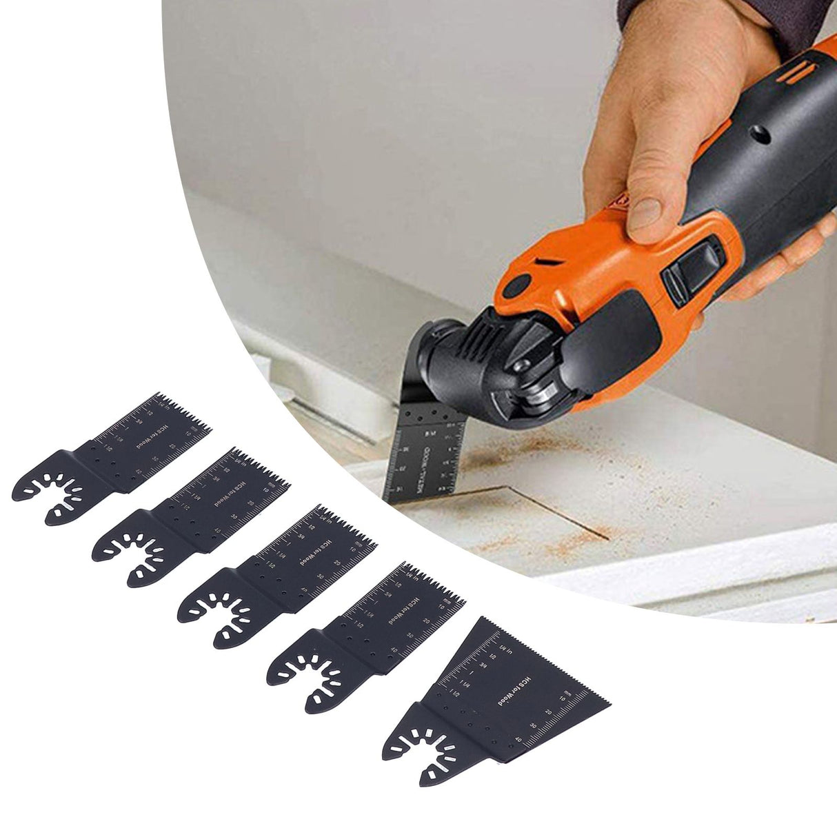 11PCS Oscillating Multitool Blade Quick Release Universal Saw Blade Woodworking Blade Oscillating Tool Blade