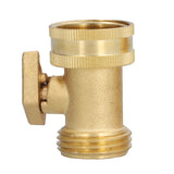 2PCS G3/4 Shut Off Valve Garden Hose Brass Stop Valve with 2 Way Screw Interface for Irrigation Equipment