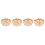 4pcs Bamboo Bird Nest Handmade Weaving Breeding Resting Bird House with Hook for Parrots Canary
