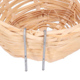 4pcs Bamboo Bird Nest Handmade Weaving Breeding Resting Bird House with Hook for Parrots Canary - Extra Image
