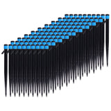 100Pcs/Bag Drip Irrigation Emitters 18cm Universal 360 Degree Drip Sprinkler Head for 4/7mm Tube