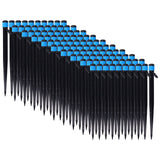 100Pcs/Bag Drip Irrigation Emitters 18cm Universal 360 Degree Drip Sprinkler Head for 4/7mm Tube