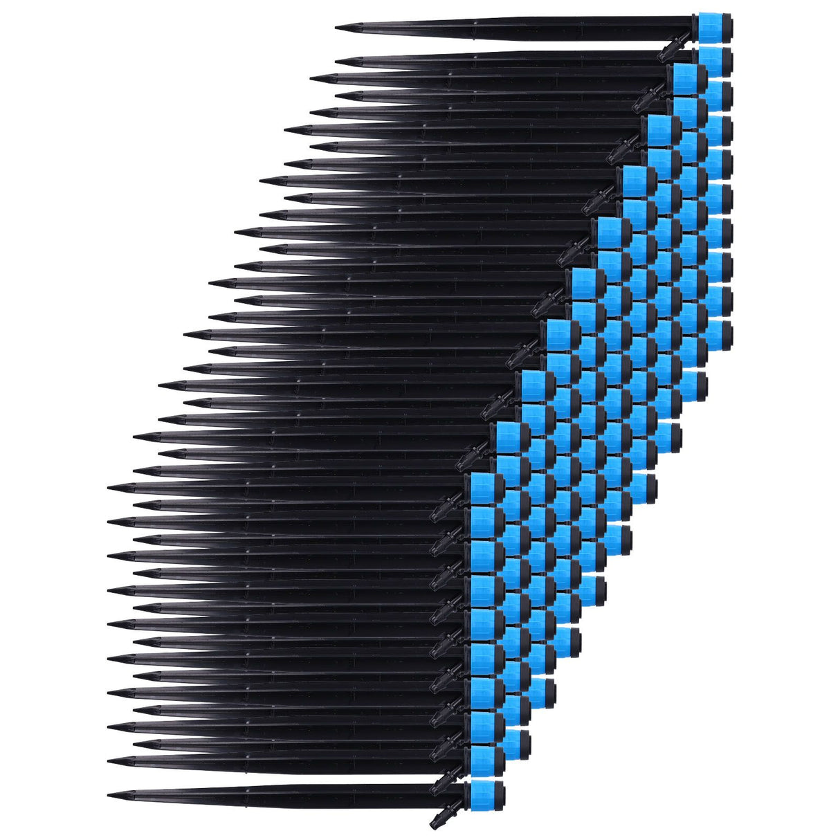 100Pcs/Bag Drip Irrigation Emitters 18cm Universal 360 Degree Drip Sprinkler Head for 4/7mm Tube