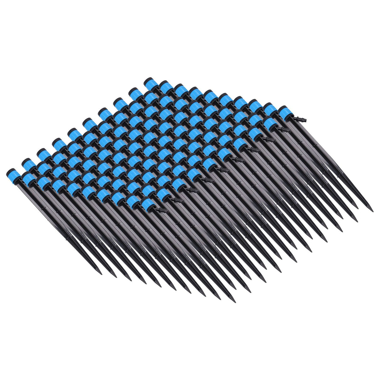 100Pcs/Bag Drip Irrigation Emitters 18cm Universal 360 Degree Drip Sprinkler Head for 4/7mm Tube