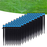 100Pcs/Bag Drip Irrigation Emitters 18cm Universal 360 Degree Drip Sprinkler Head for 4/7mm Tube
