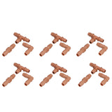 18Pcs Irrigation Fittings Kit Brown Water Barbed Coupling Connecter for 16mm Pipes