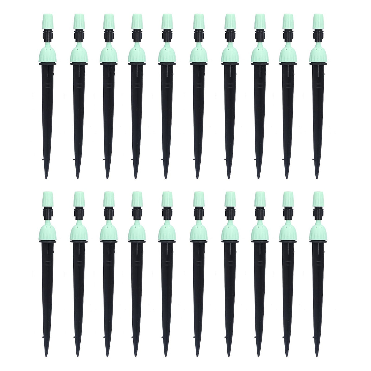 20 Set Multifunctional Spray Dripper Adjustable Irrigation Atomizing Sprinklers Drip Irrigation SystemCyan