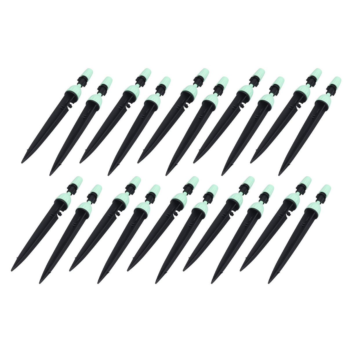 20 Set Multifunctional Spray Dripper Adjustable Irrigation Atomizing Sprinklers Drip Irrigation SystemCyan