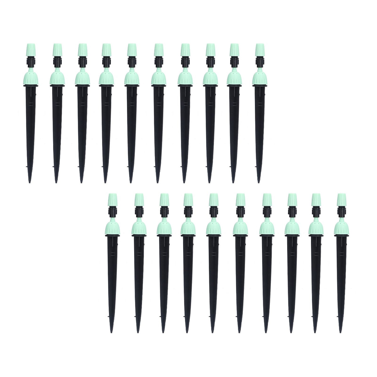 20 Set Multifunctional Spray Dripper Adjustable Irrigation Atomizing Sprinklers Drip Irrigation SystemCyan
