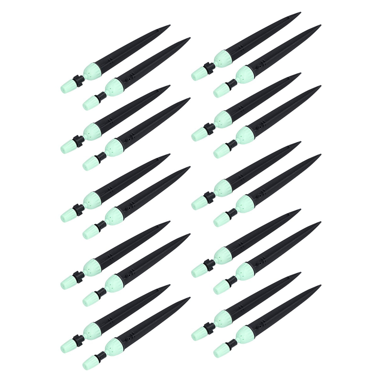 20 Set Multifunctional Spray Dripper Adjustable Irrigation Atomizing Sprinklers Drip Irrigation SystemCyan