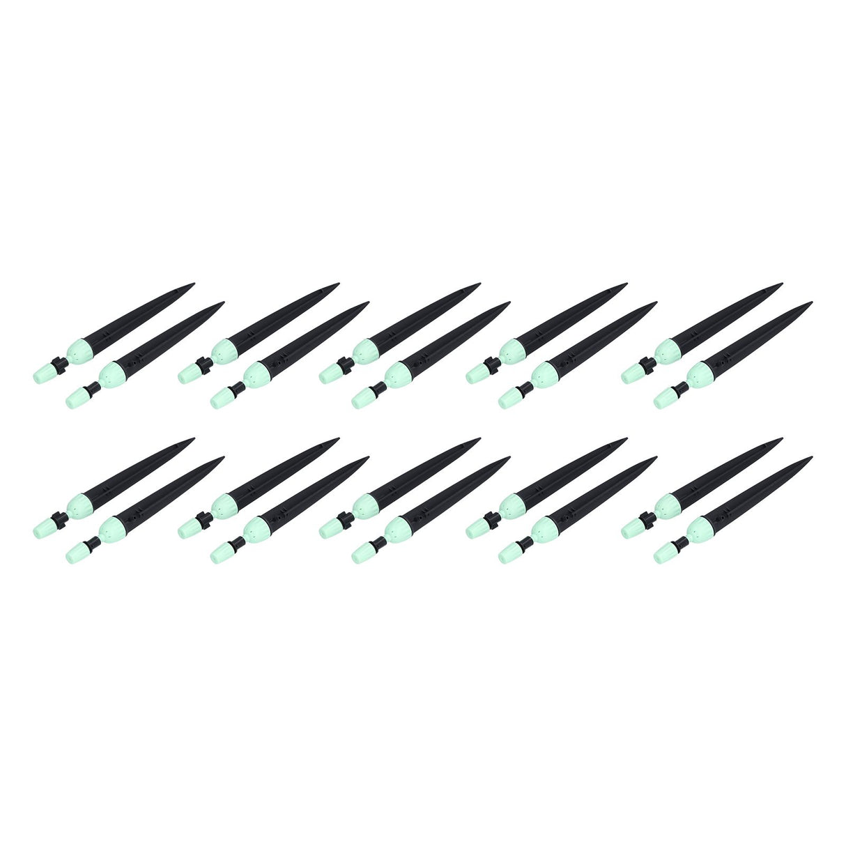 20 Set Multifunctional Spray Dripper Adjustable Irrigation Atomizing Sprinklers Drip Irrigation SystemCyan