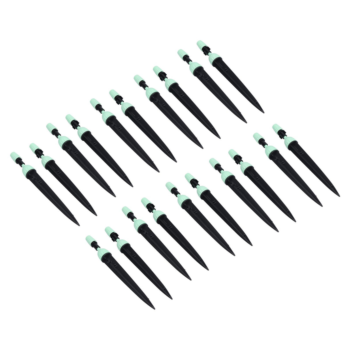 20 Set Multifunctional Spray Dripper Adjustable Irrigation Atomizing Sprinklers Drip Irrigation SystemCyan
