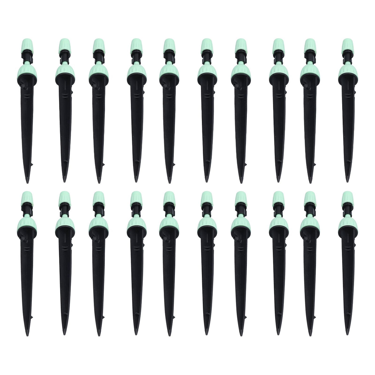 20 Set Multifunctional Spray Dripper Adjustable Irrigation Atomizing Sprinklers Drip Irrigation SystemCyan