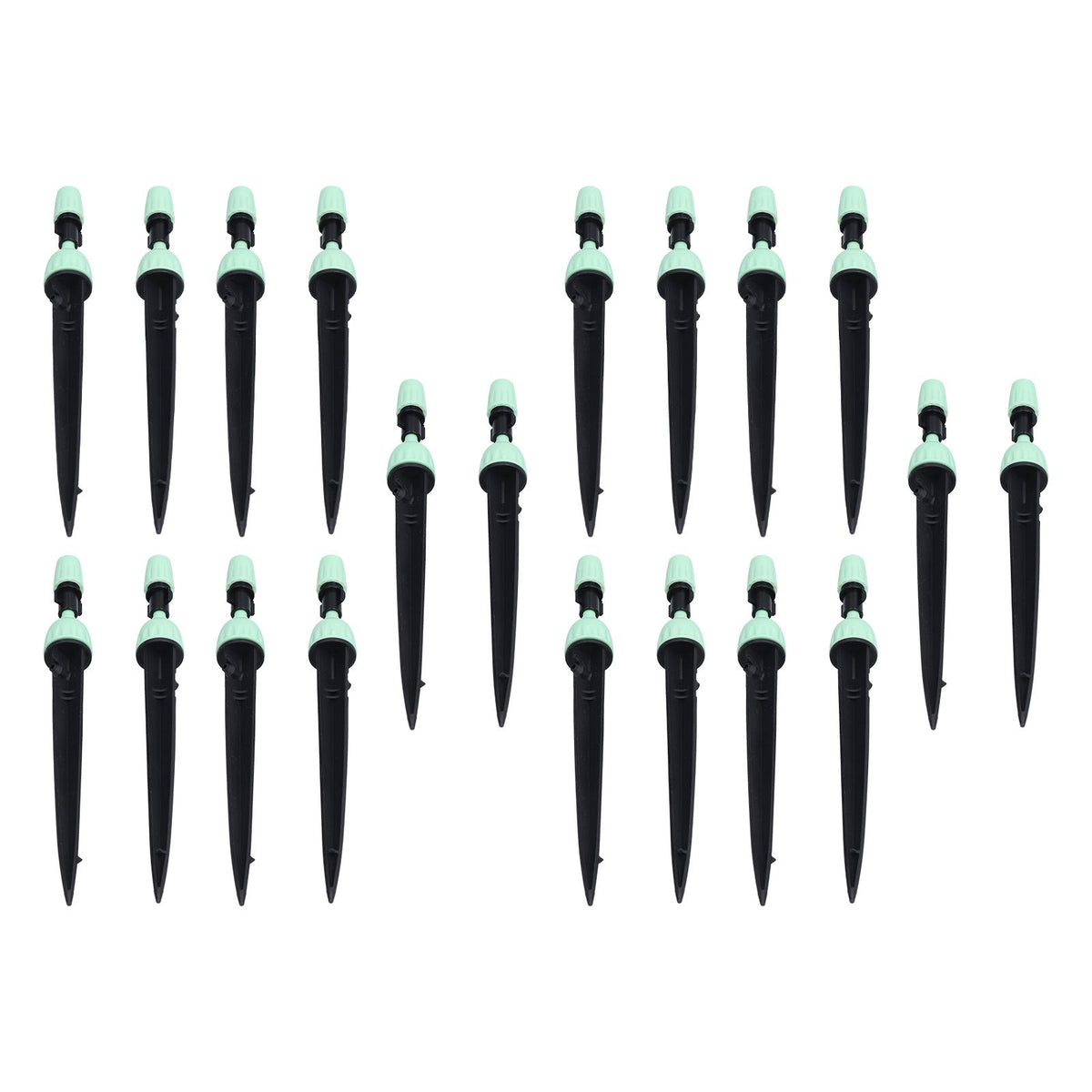 20 Set Multifunctional Spray Dripper Adjustable Irrigation Atomizing Sprinklers Drip Irrigation SystemCyan