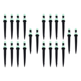 20 Set Multifunctional Spray Dripper Adjustable Irrigation Atomizing Sprinklers Drip Irrigation SystemCyan