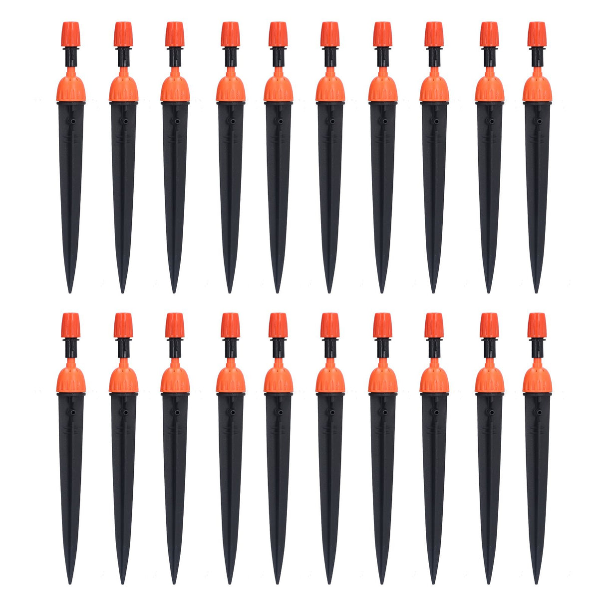 20 Set Multifunctional Spray Dripper Adjustable Irrigation Atomizing Sprinklers Drip Irrigation SystemOrange