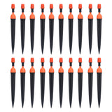 20 Set Multifunctional Spray Dripper Adjustable Irrigation Atomizing Sprinklers Drip Irrigation SystemOrange