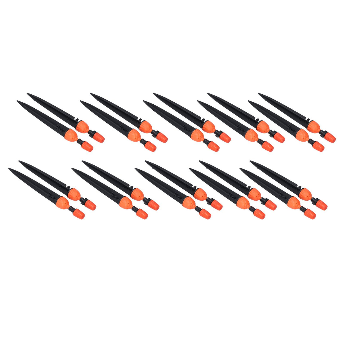 20 Set Multifunctional Spray Dripper Adjustable Irrigation Atomizing Sprinklers Drip Irrigation SystemOrange