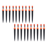 20 Set Multifunctional Spray Dripper Adjustable Irrigation Atomizing Sprinklers Drip Irrigation SystemOrange