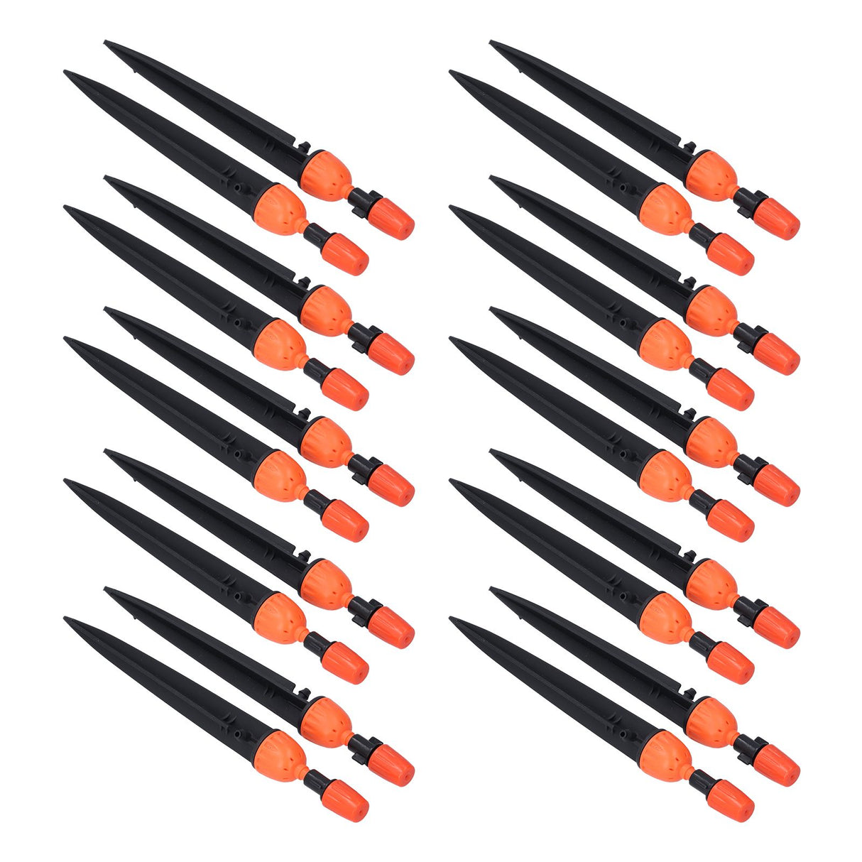 20 Set Multifunctional Spray Dripper Adjustable Irrigation Atomizing Sprinklers Drip Irrigation SystemOrange