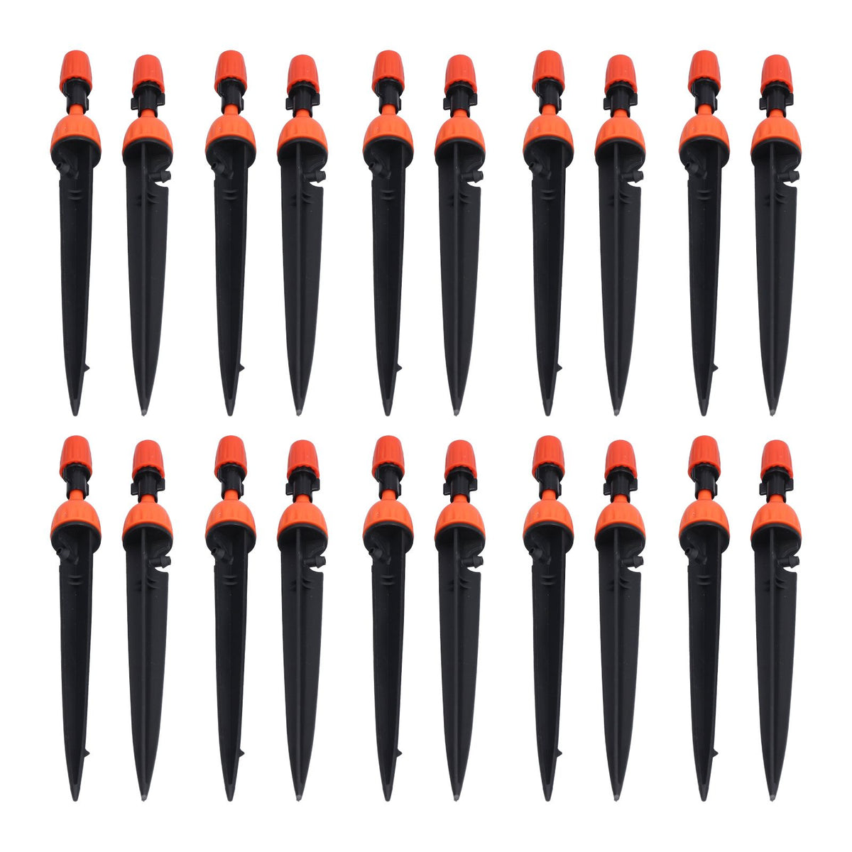 20 Set Multifunctional Spray Dripper Adjustable Irrigation Atomizing Sprinklers Drip Irrigation SystemOrange