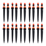 20 Set Multifunctional Spray Dripper Adjustable Irrigation Atomizing Sprinklers Drip Irrigation SystemOrange