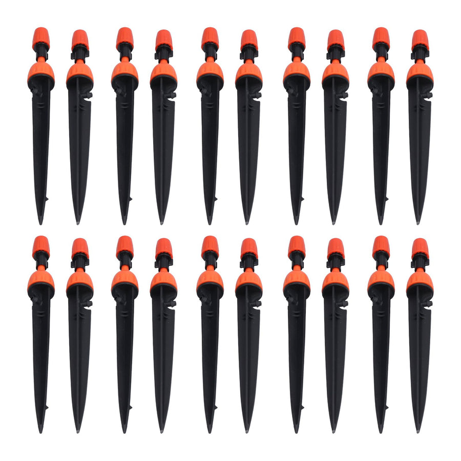 20 Set Multifunctional Spray Dripper Adjustable Irrigation Atomizing Sprinklers Drip Irrigation SystemOrange
