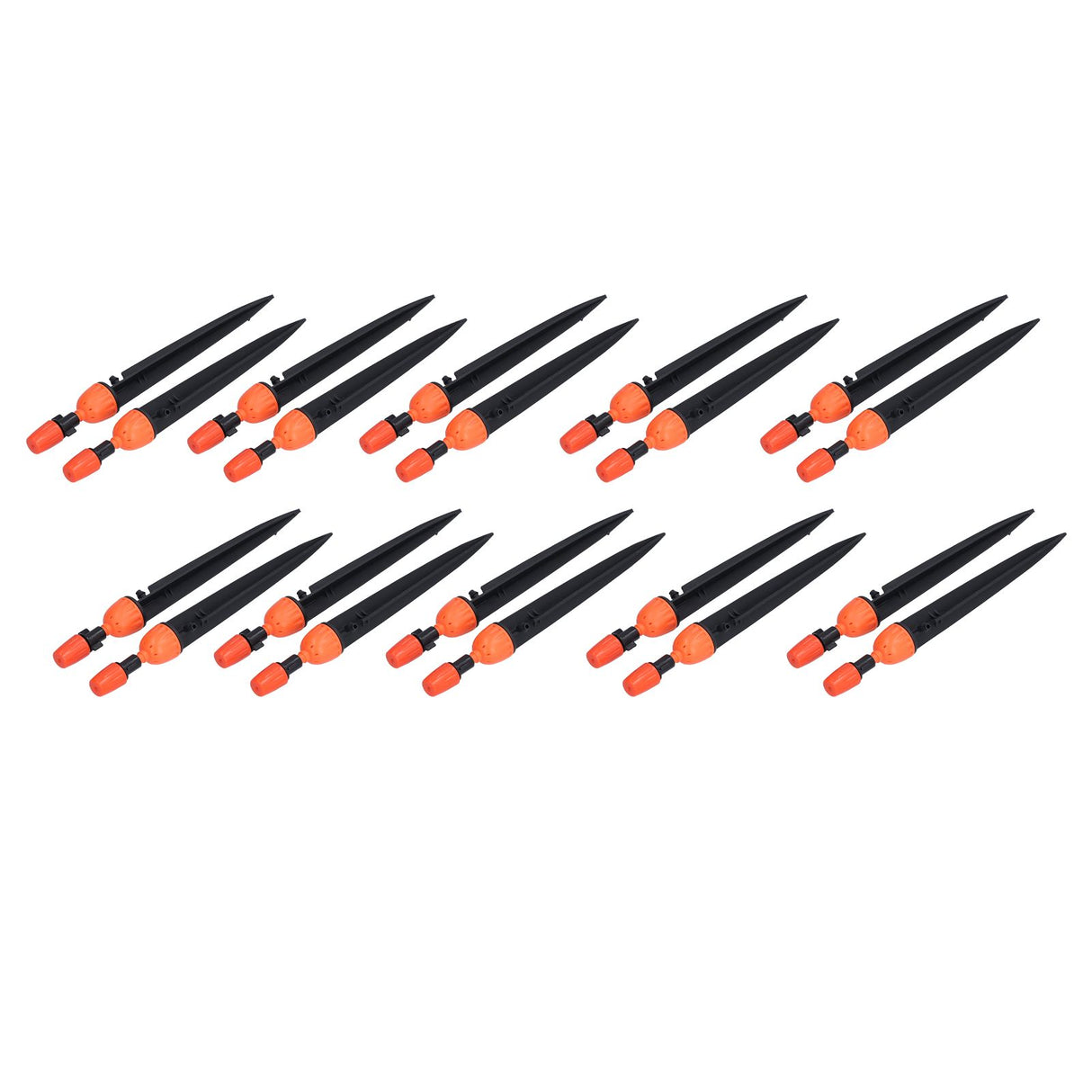 20 Set Multifunctional Spray Dripper Adjustable Irrigation Atomizing Sprinklers Drip Irrigation SystemOrange