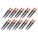 20 Set Multifunctional Spray Dripper Adjustable Irrigation Atomizing Sprinklers Drip Irrigation SystemOrange