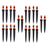 20 Set Multifunctional Spray Dripper Adjustable Irrigation Atomizing Sprinklers Drip Irrigation SystemOrange