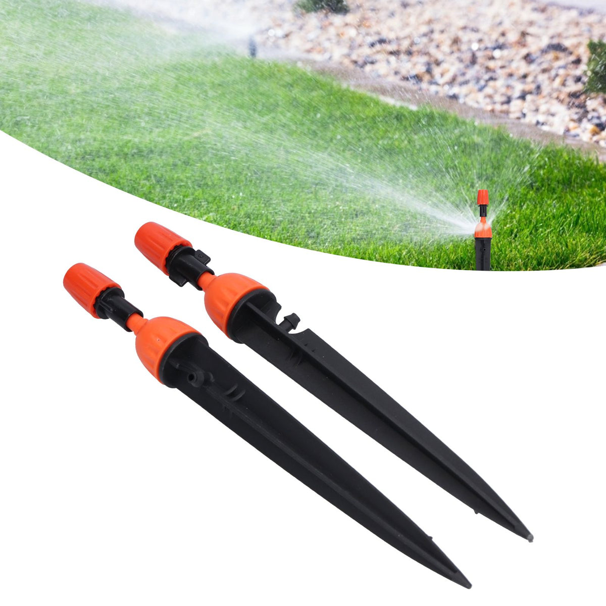 20 Set Multifunctional Spray Dripper Adjustable Irrigation Atomizing Sprinklers Drip Irrigation SystemOrange