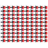 100Pcs 8 Hole Drip Irrigation Emitter Adjustable Drip Irrigation Sprinkler for Garden Greenhouse Courtyard Red - Front View
