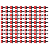100Pcs 8 Hole Drip Irrigation Emitter Adjustable Drip Irrigation Sprinkler for Garden Greenhouse Courtyard Red - Side View