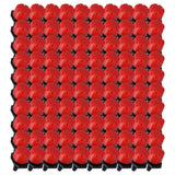 100Pcs 8 Hole Drip Irrigation Emitter Adjustable Drip Irrigation Sprinkler for Garden Greenhouse Courtyard Red