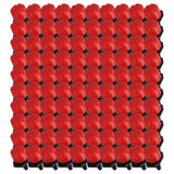 100Pcs 8 Hole Drip Irrigation Emitter Adjustable Drip Irrigation Sprinkler for Garden Greenhouse Courtyard Red - Low Angle