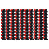 100Pcs 8 Hole Drip Irrigation Emitter Adjustable Drip Irrigation Sprinkler for Garden Greenhouse Courtyard Red - Extra Image