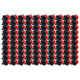 100Pcs 8 Hole Drip Irrigation Emitter Adjustable Drip Irrigation Sprinkler for Garden Greenhouse Courtyard Red - Extra Image