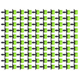100Pcs 8 Hole Drip Irrigation Emitter Adjustable Drip Irrigation Sprinkler for Garden Greenhouse Courtyard Green