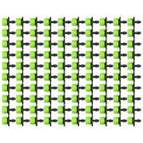 100Pcs 8 Hole Drip Irrigation Emitter Adjustable Drip Irrigation Sprinkler for Garden Greenhouse Courtyard Green