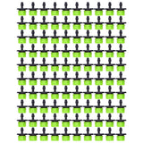 100Pcs 8 Hole Drip Irrigation Emitter Adjustable Drip Irrigation Sprinkler for Garden Greenhouse Courtyard Green